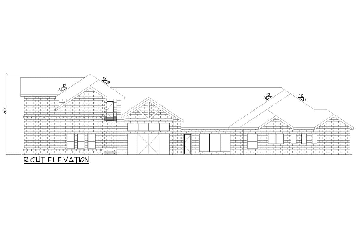 Plan 36703TX: Two-Story Contemporary Home Plan with Game Room and Loft - 4663 Sq Ft - Image #13 - Contemporary, Transitional