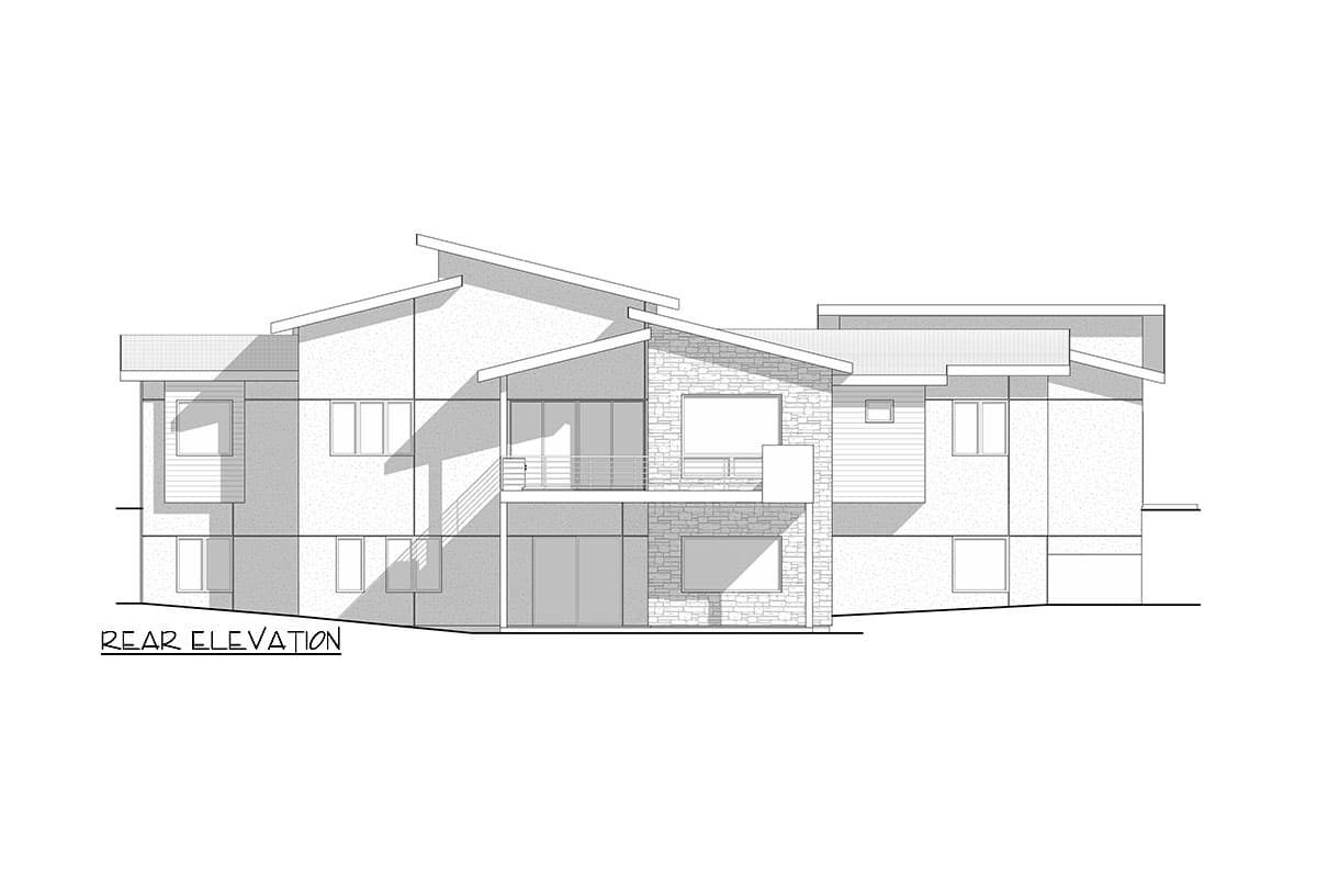 Plan 520010RKY: Modern Mountain House Plan with Vaulted Open Floor Plan and Expansion Below - 2613 Sq Ft - Image #4 - Contemporary, Mountain, Northwest