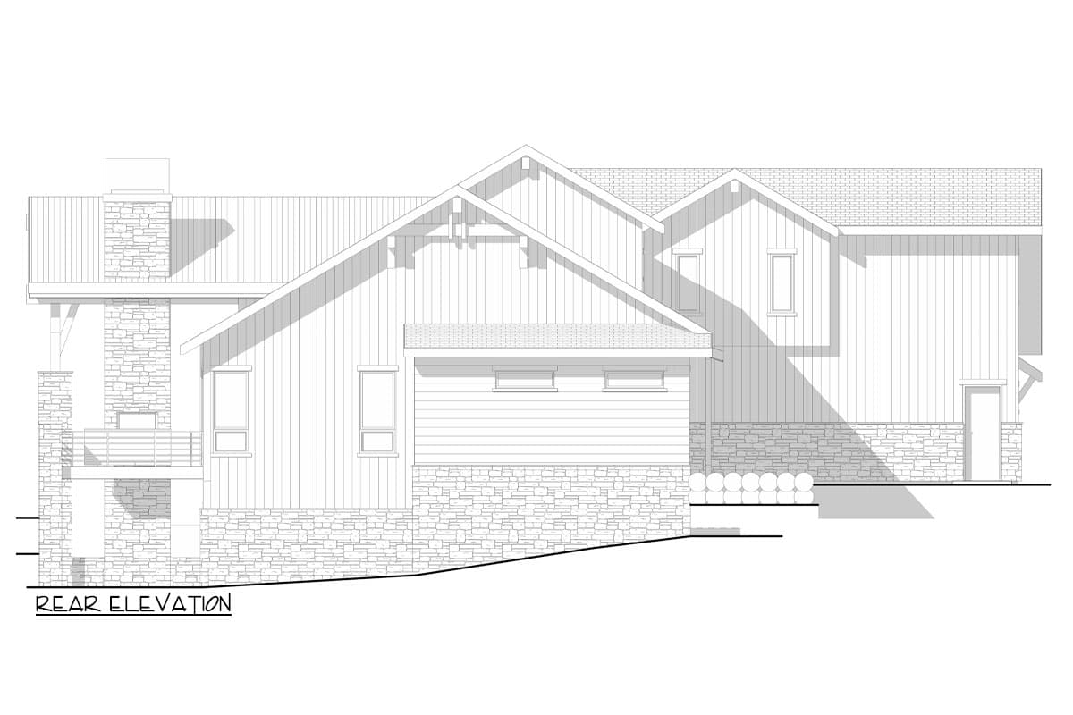 Plan 520011RKY: Ski-In / Ski-Out Mountain Lodge with Optional Finished Lower Level - 3068 - Image #4 - Contemporary, Craftsman, Mountain