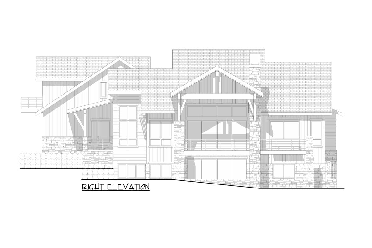Plan 520011RKY: Ski-In / Ski-Out Mountain Lodge with Optional Finished Lower Level - 3068 - Image #5 - Contemporary, Craftsman, Mountain