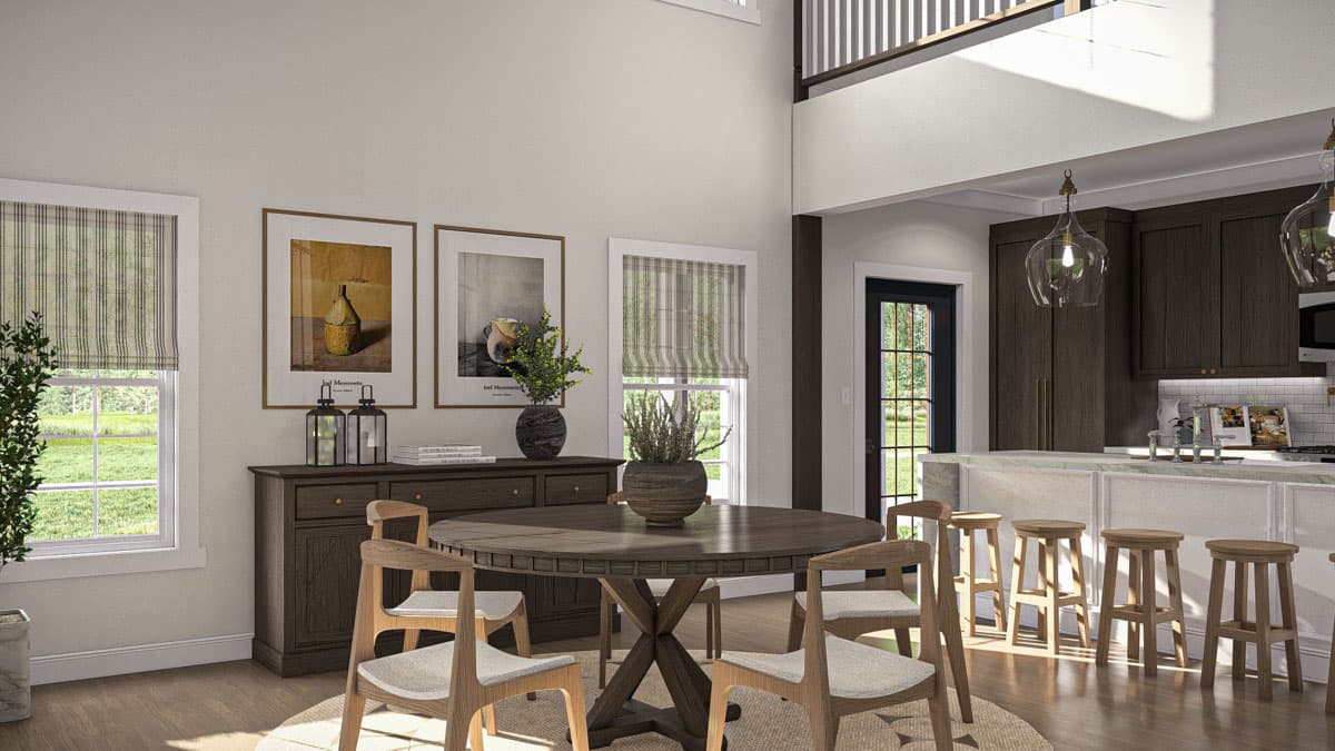 Plan 623374DJ: 2-Bed Colonial Style Home Plan with Two Story Great Room and Loft - 1695 Sq Ft - Image #15 - Colonial, Traditional