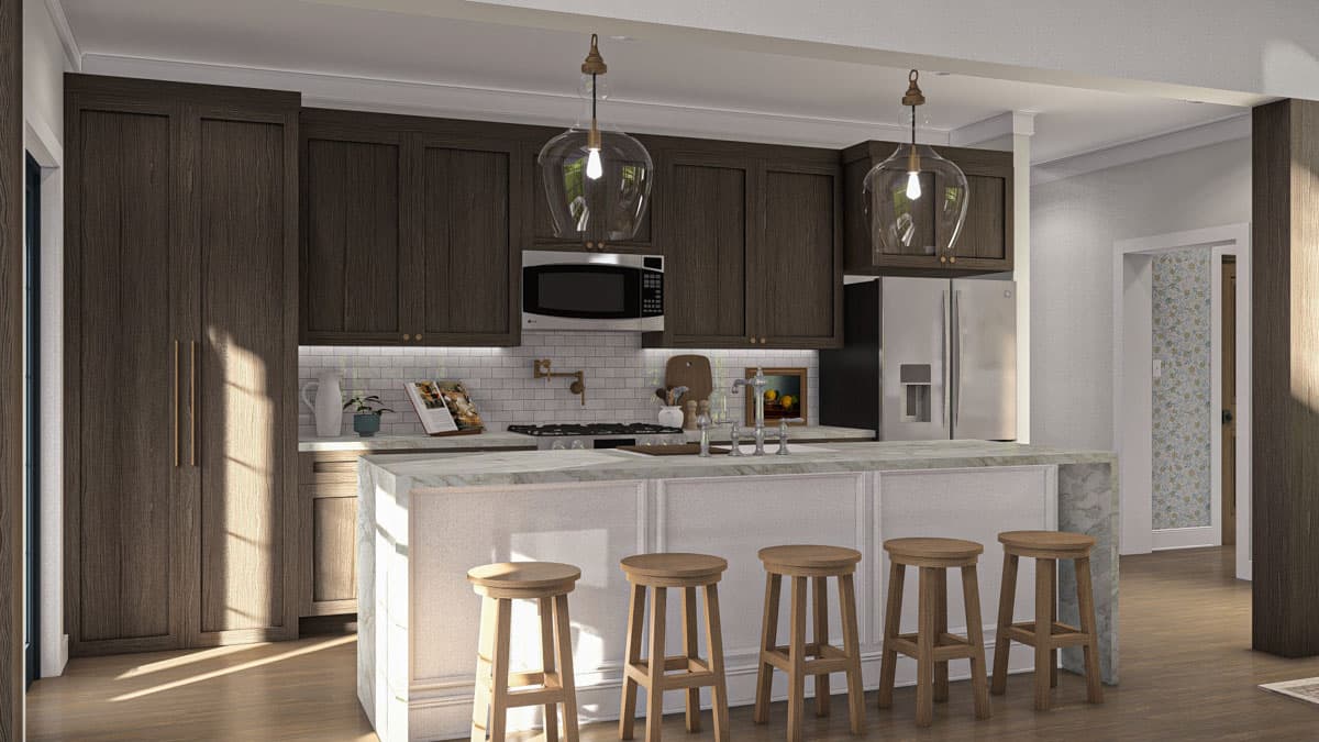 Plan 623374DJ: 2-Bed Colonial Style Home Plan with Two Story Great Room and Loft - 1695 Sq Ft - Image #13 - Colonial, Traditional