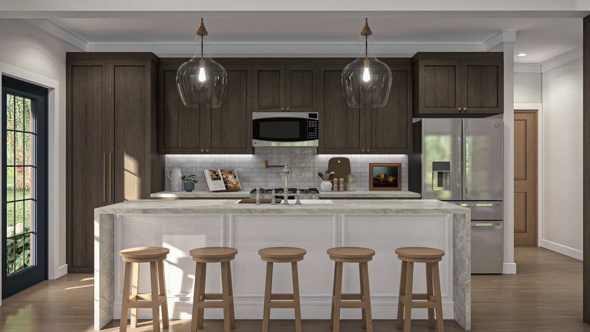 Plan 623374DJ: 2-Bed Colonial Style Home Plan with Two Story Great Room and Loft - 1695 Sq Ft - Image #14 - Colonial, Traditional