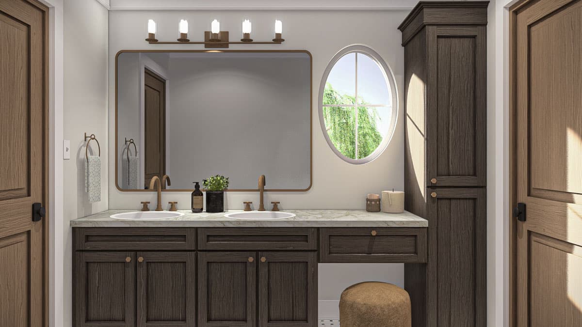 Plan 623374DJ: 2-Bed Colonial Style Home Plan with Two Story Great Room and Loft - 1695 Sq Ft - Image #17 - Colonial, Traditional