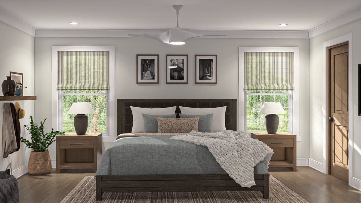 Plan 623374DJ: 2-Bed Colonial Style Home Plan with Two Story Great Room and Loft - 1695 Sq Ft - Image #18 - Colonial, Traditional