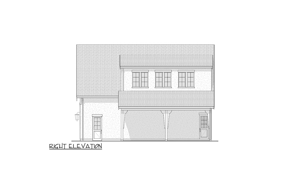 Plan 270103AF: 2-Bed European-Style Carriage House with Carport - 1139 Sq Ft - Image #11 - Carriage, French Country