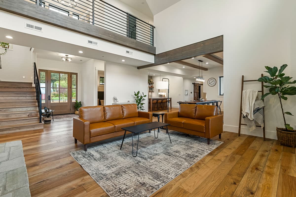 Plan 280210JWD: 4-Bed Modern Farmhouse with Two Story Great Room and Outdoor Fireplace - 4787 Sq Ft - Image #8 - Country, Farmhouse, Modern Farmhouse, Mountain