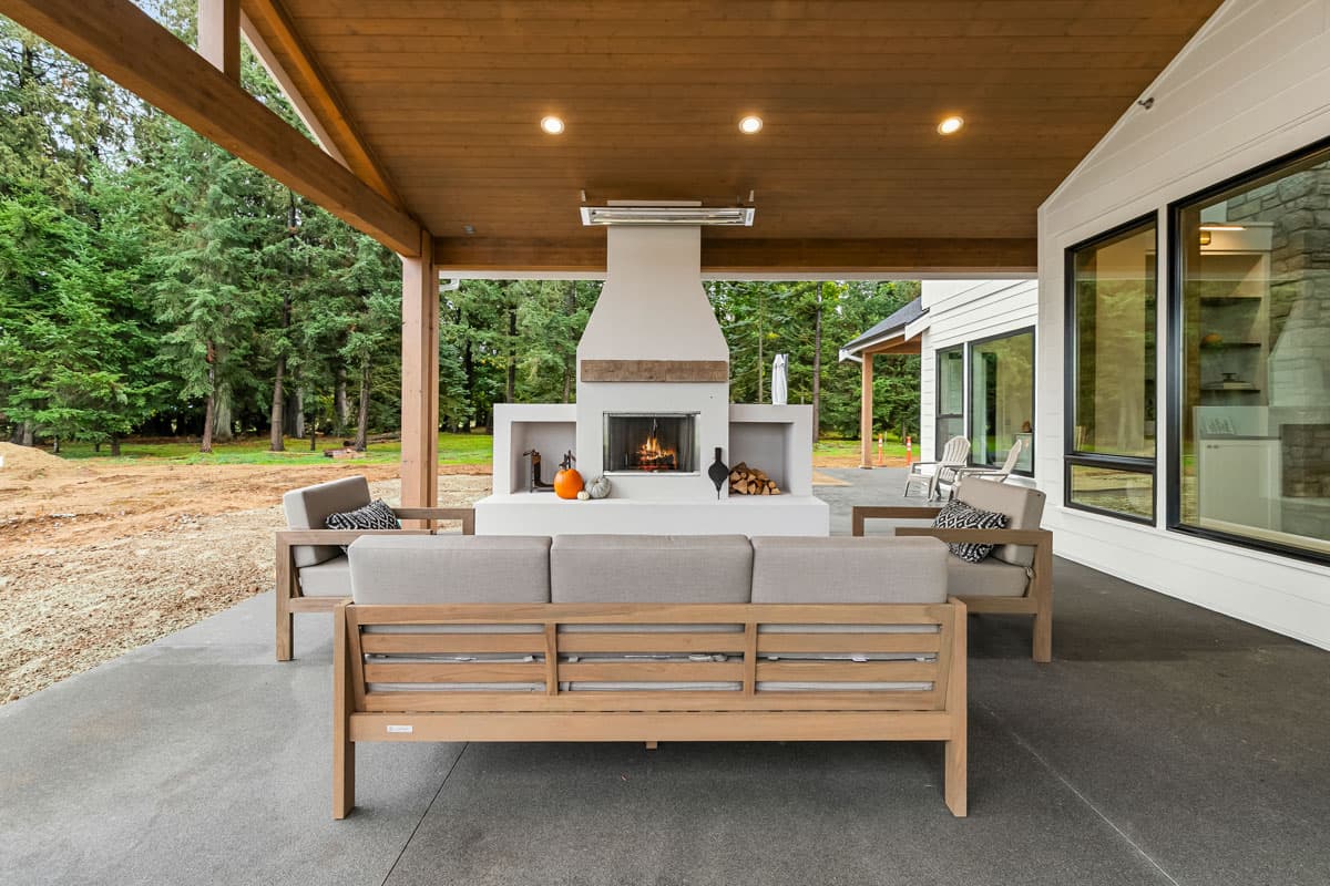 Plan 280210JWD: 4-Bed Modern Farmhouse with Two Story Great Room and Outdoor Fireplace - 4787 Sq Ft - Image #63 - Country, Farmhouse, Modern Farmhouse, Mountain