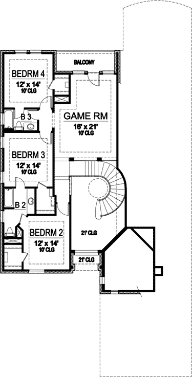 Plan 36334TX: Stately Manor Home Plan - Floor Plan - 2nd Floor - European, French Country, Traditional, Tuscan