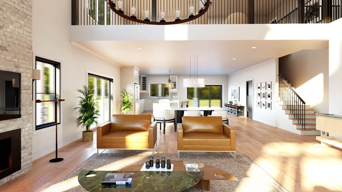 Plan 135256GRA: 4-Bed Barndominium with Two-Story Great Room and Event Space - 4013 Sq Ft - Image #10 - Barndominium, Country, Craftsman