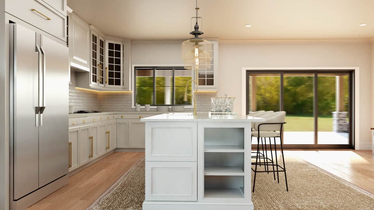 Plan 135256GRA: 4-Bed Barndominium with Two-Story Great Room and Event Space - 4013 Sq Ft - Image #13 - Barndominium, Country, Craftsman