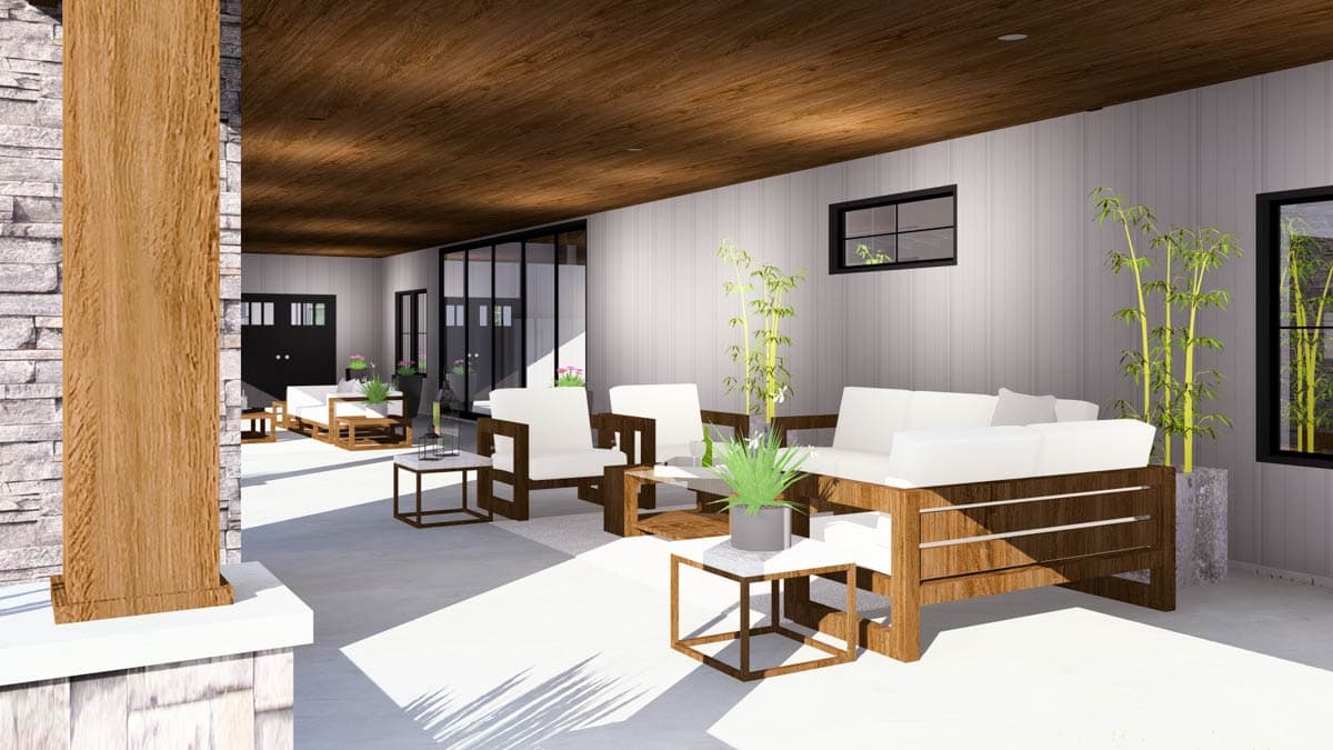 Plan 135256GRA: 4-Bed Barndominium with Two-Story Great Room and Event Space - 4013 Sq Ft - Image #17 - Barndominium, Country, Craftsman