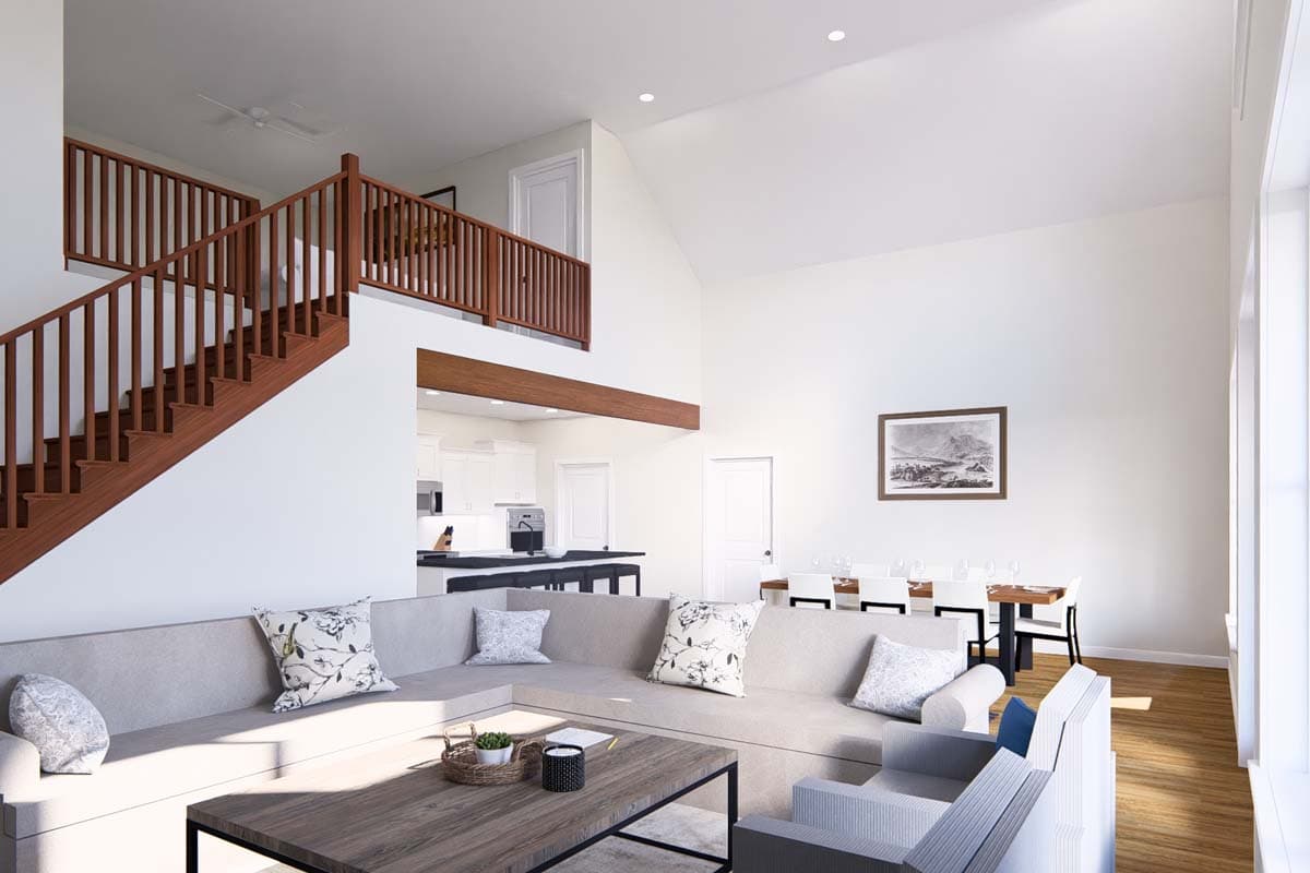 Plan 52356WM: Barndominium-Style Modern Farmhouse with 4-Bedrooms and Loft - 2228 Sq Ft - Image #10 - Barndominium, Cottage, Country, Farmhouse, Modern Farmhouse
