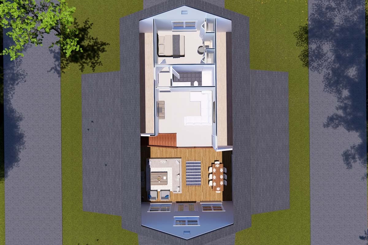 Plan 52356WM: Barndominium-Style Modern Farmhouse with 4-Bedrooms and Loft - 2228 Sq Ft - Image #21 - Barndominium, Cottage, Country, Farmhouse, Modern Farmhouse