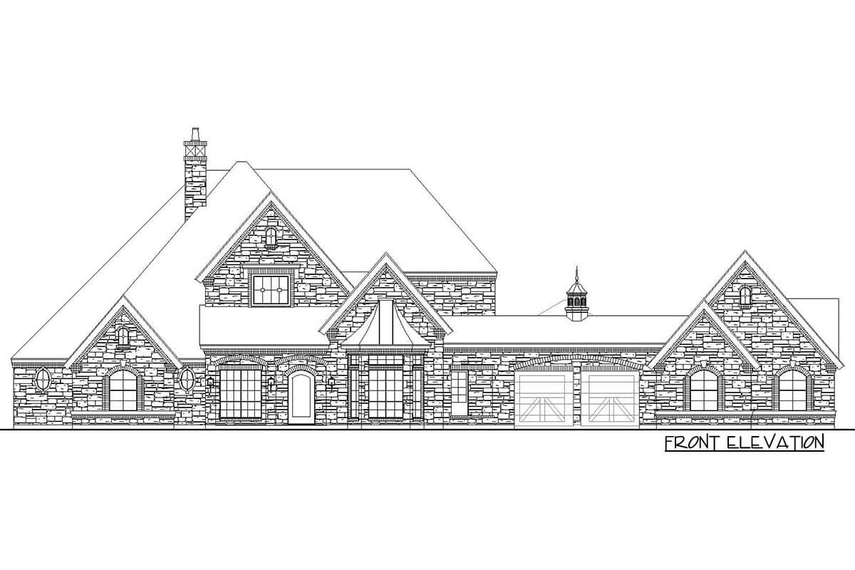 Plan 36337TX: Stately Manor Home Plan - Image #32 - European, French Country, Traditional