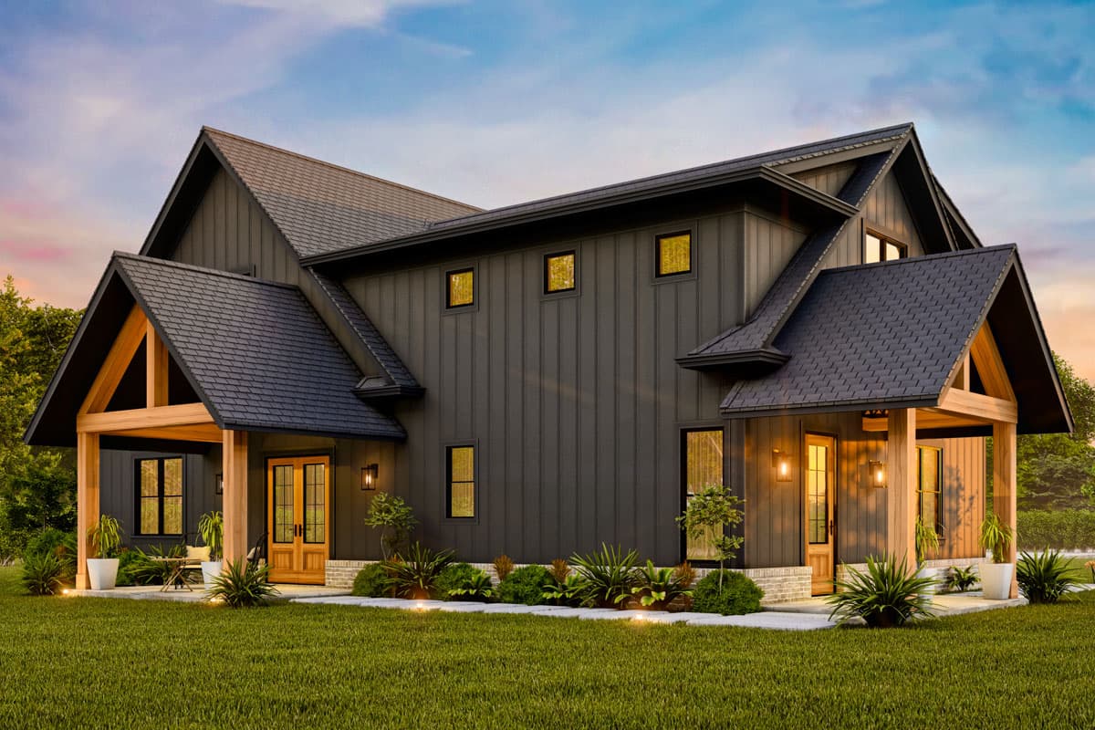 Plan 25824GE: 3-Car Craftsman Garage Plan with Apartment Above - 1544 Sq Ft - Image #5 - Craftsman, Modern Farmhouse, Traditional