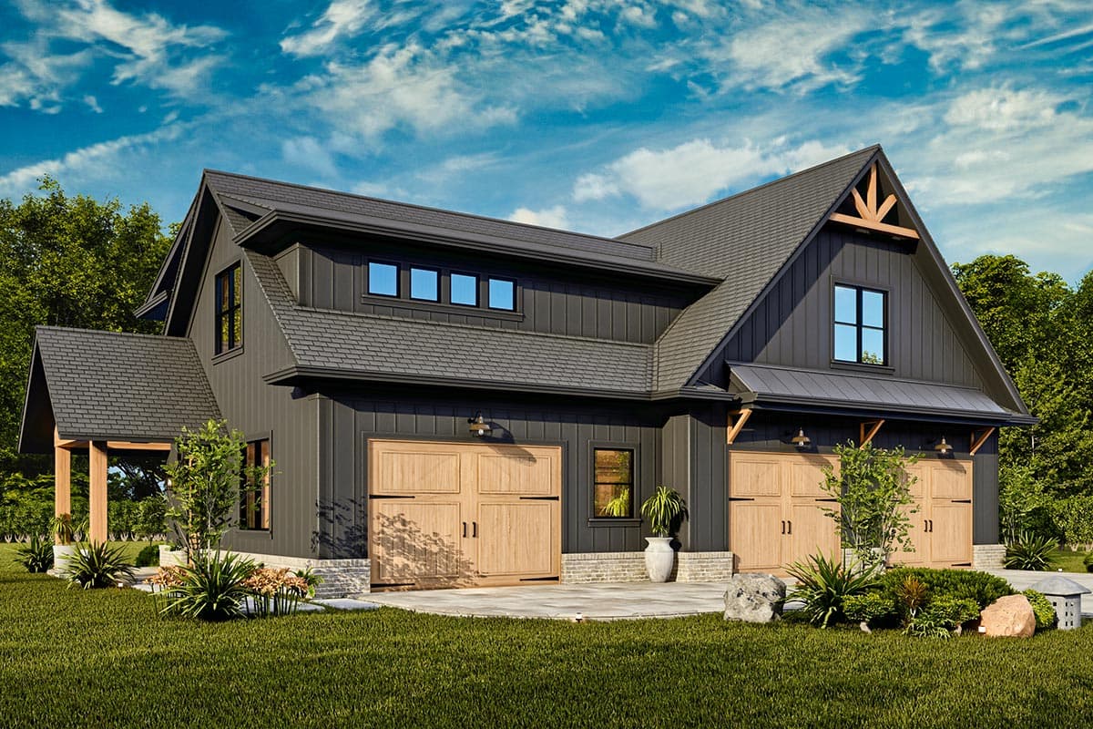 Plan 25824GE: 3-Car Craftsman Garage Plan with Apartment Above - 1544 Sq Ft - Image #20 - Craftsman, Modern Farmhouse, Traditional