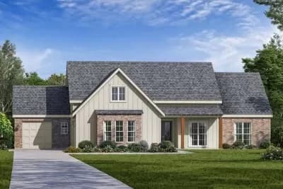 4-Bed Country Farmhouse Plan with Open Great Room and Outdoor Kitchen - 2143 Sq Ft
