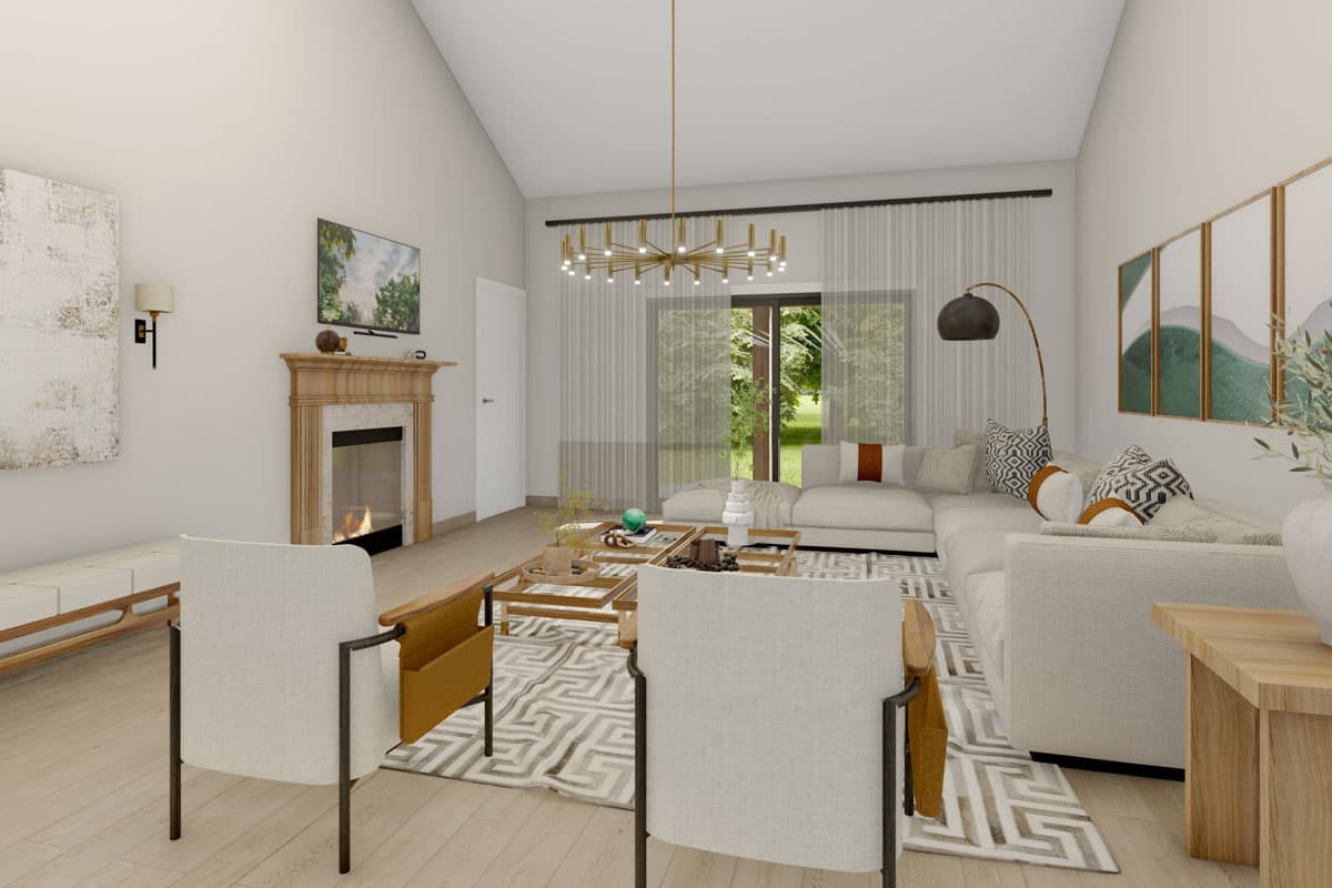 Plan 135257GRA: 3-Bed Barndominium House Plan with Clustered Beds and Attached Pool House - 2556 Sq Ft - Image #9 - Barndominium, Country