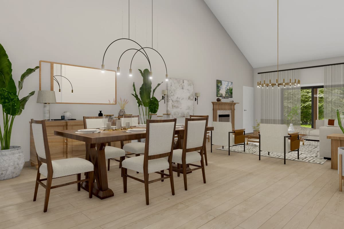 Plan 135257GRA: 3-Bed Barndominium House Plan with Clustered Beds and Attached Pool House - 2556 Sq Ft - Image #8 - Barndominium, Country