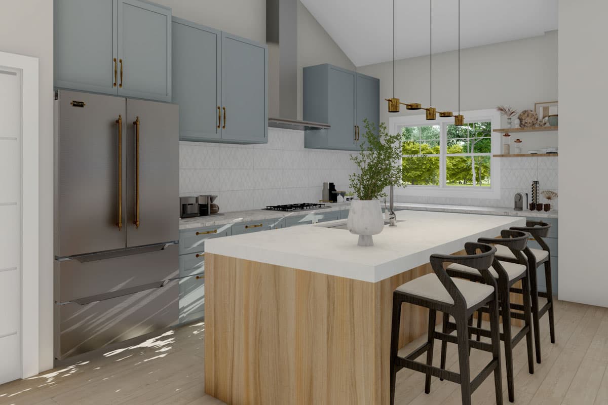 Plan 135257GRA: 3-Bed Barndominium House Plan with Clustered Beds and Attached Pool House - 2556 Sq Ft - Image #11 - Barndominium, Country