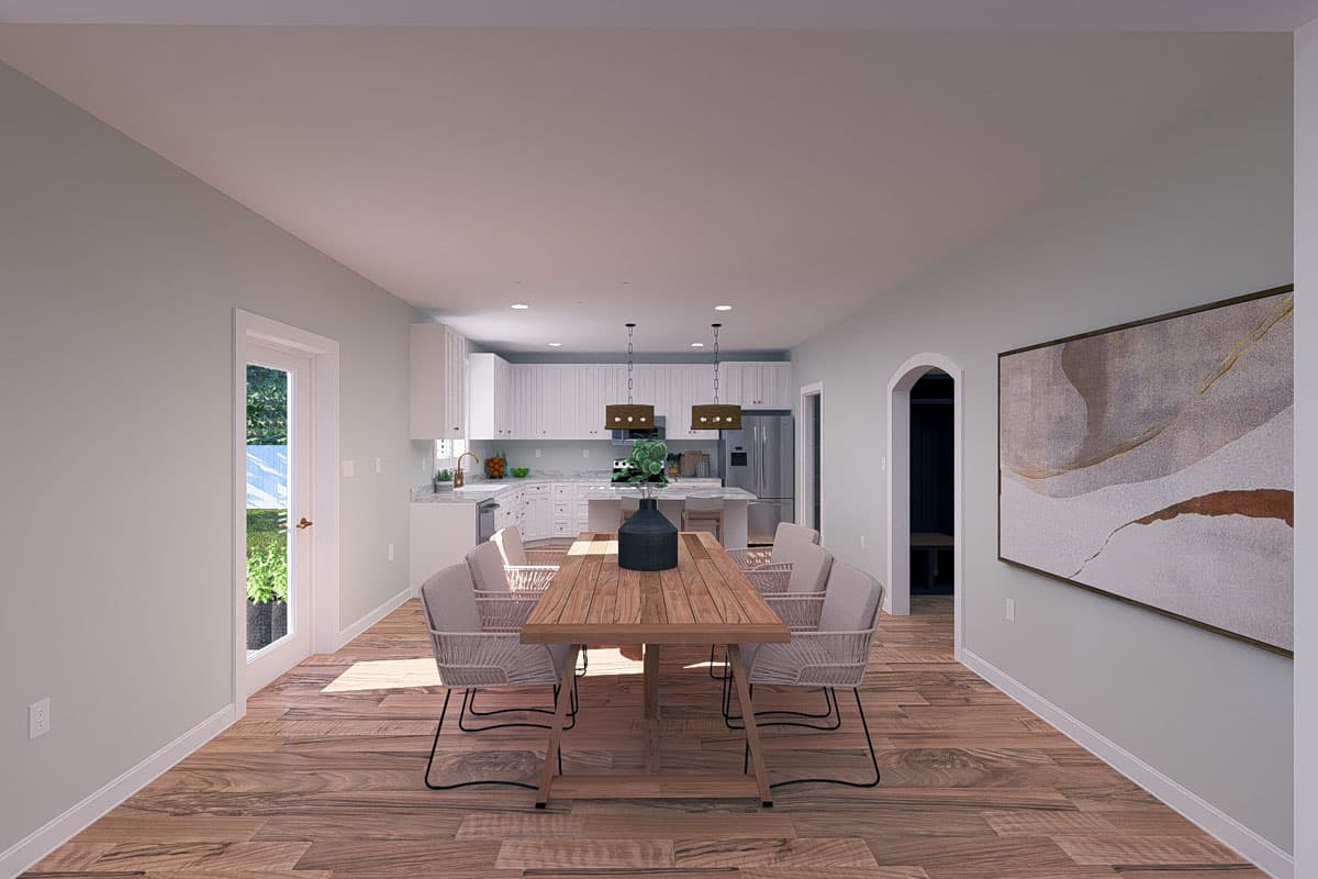 Plan 61513UT: Two-Story Traditional Home Plan with Family Room and Upstairs Loft Above - 2587 Sq Ft - Image #14 - New American, Traditional