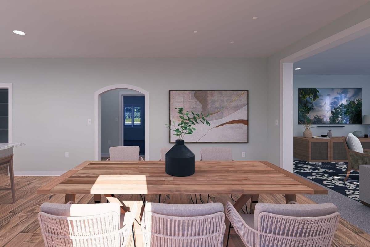 Plan 61513UT: Two-Story Traditional Home Plan with Family Room and Upstairs Loft Above - 2587 Sq Ft - Image #15 - New American, Traditional