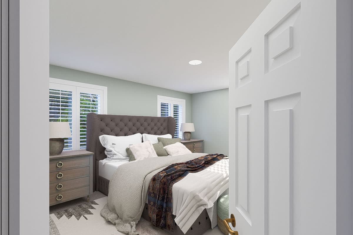 Plan 61513UT: Two-Story Traditional Home Plan with Family Room and Upstairs Loft Above - 2587 Sq Ft - Image #19 - New American, Traditional