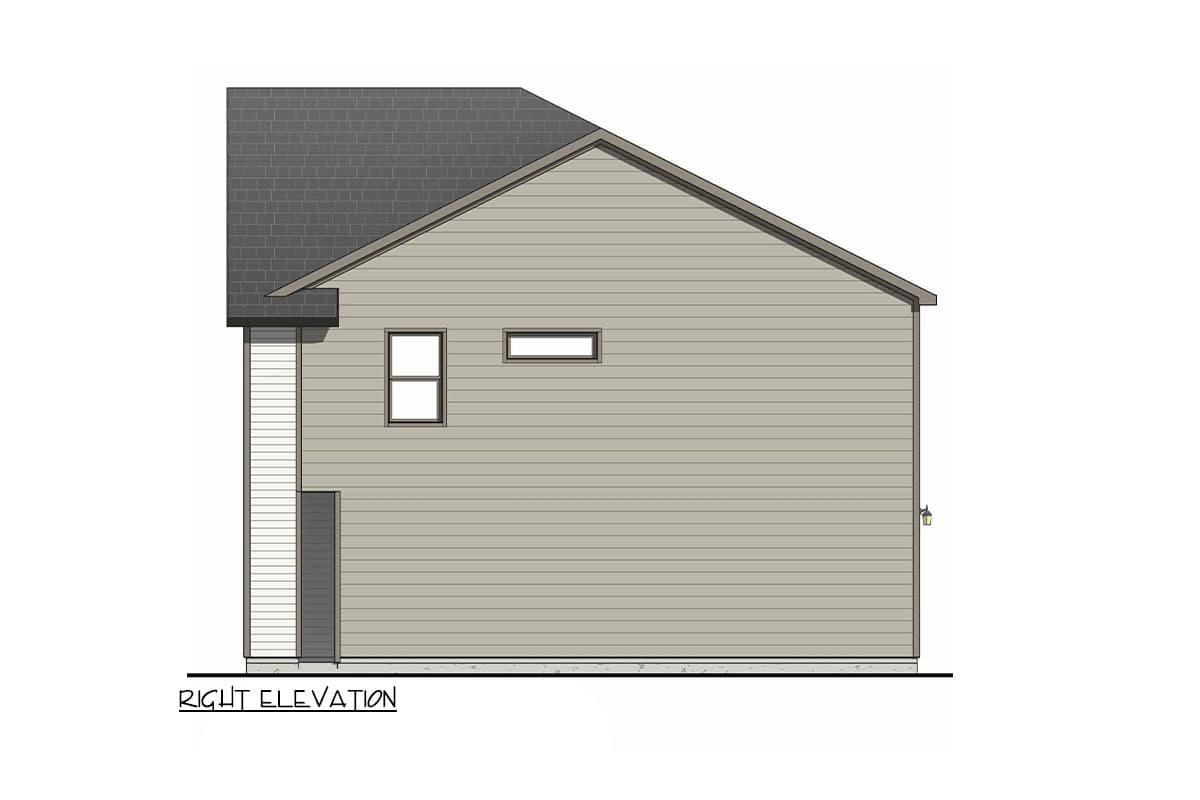 Plan 100327GHR: New American-Style Traditional Duplex with Matching 3-Bed 1300 Sq Ft Units - Image #4 - Contemporary, New American, Transitional