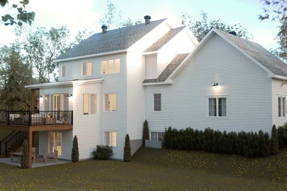 Plan 21020DR: Two-Story Modern Farmhouse Plan with Optionally Finished Lower Level - 2435 Sq Ft - Image #5 - Country, Farmhouse, Modern Farmhouse, New American