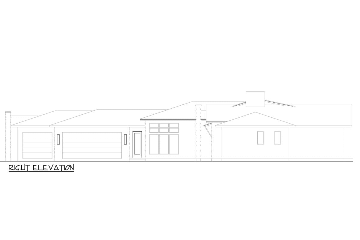 Plan 264182KMD: 4-Bed Southwest Ranch House Plan with Open Concept Great Room - 3060 Sq Ft - Image #6 - Ranch, Southwest