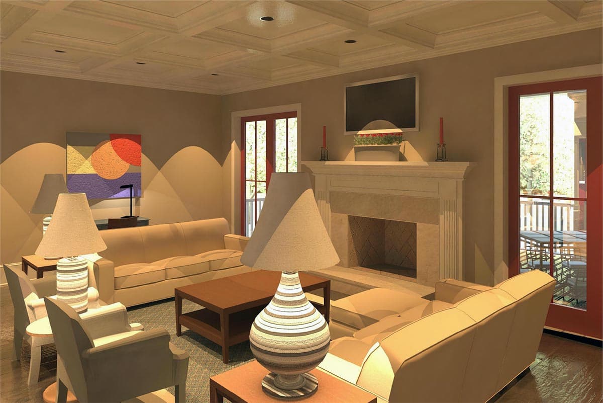 Plan 360120DK: 4-Bed Country House Plan with Optionally Finished Lower Level - 3521 Sq Ft  - Image #4 - Country, Southern, Traditional