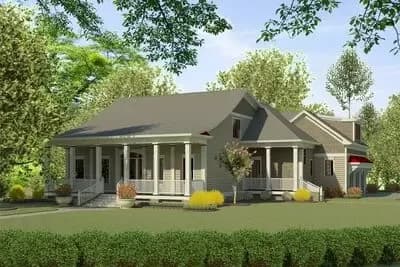 4-Bed Country House Plan with Optionally Finished Lower Level - 3521 Sq Ft 