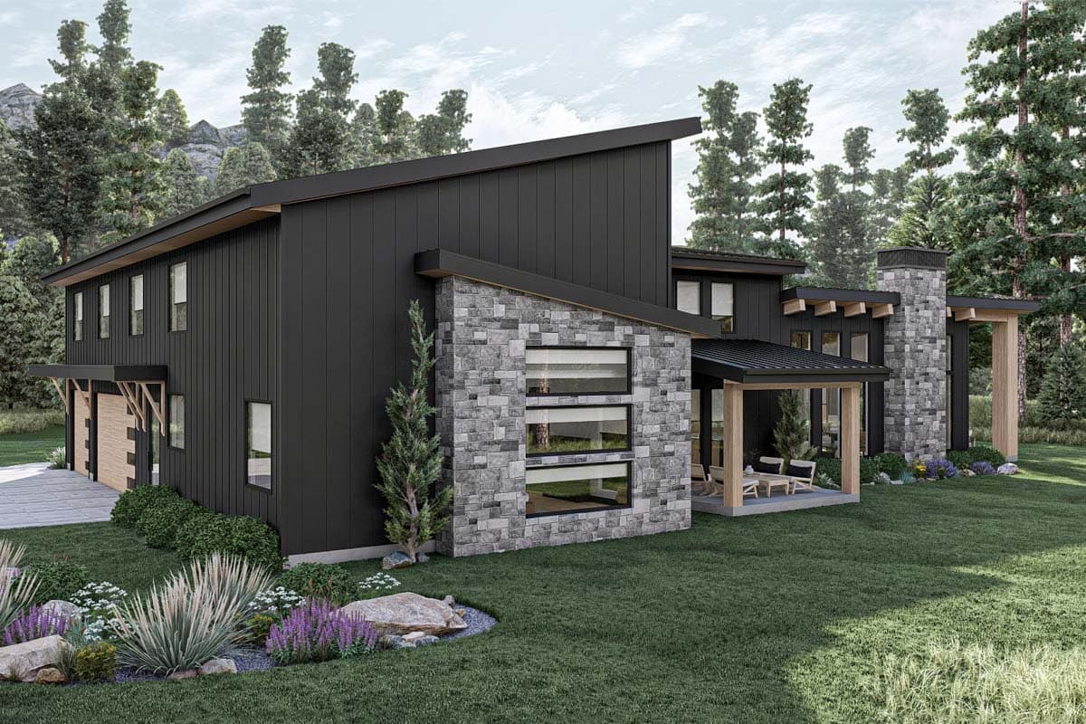 Plan 623378DJ: Two Story Modern Mountain Home Plan with Two Kitchen Islands and 4 Beds - 3294 Sq Ft - Image #16 - Modern, Mountain