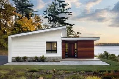 3-Bed Mid Century Modern Home Plan with Wrap Around Patio and Flex Room - 1662 Sq Ft
