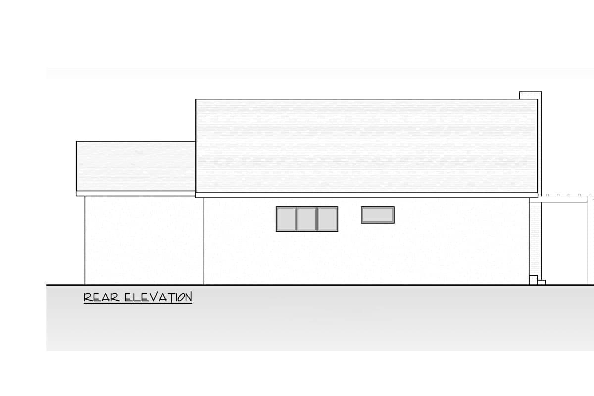 Plan 666274RAF: 2-Bed New American Cottage with Vaulted Living Space and Patio Area - 1300 Sq Ft - Image #7 - Cottage, New American