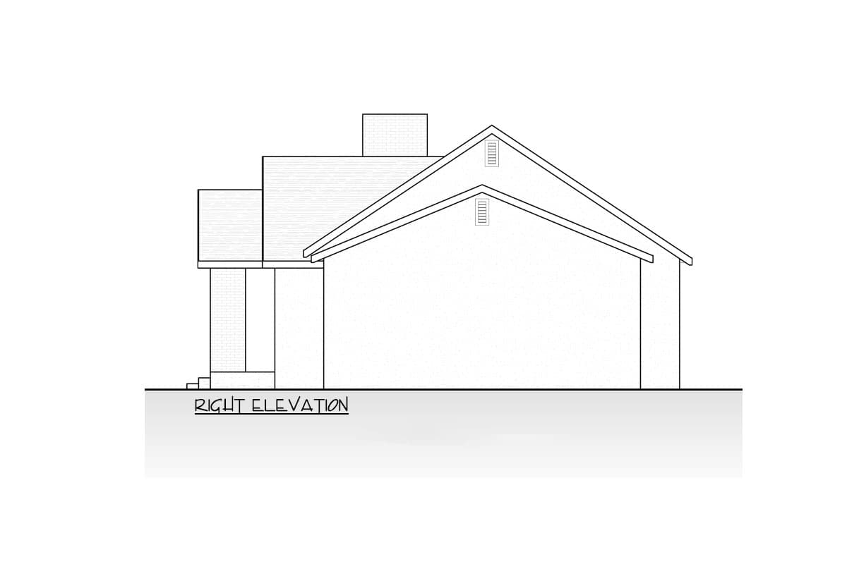 Plan 666274RAF: 2-Bed New American Cottage with Vaulted Living Space and Patio Area - 1300 Sq Ft - Image #8 - Cottage, New American