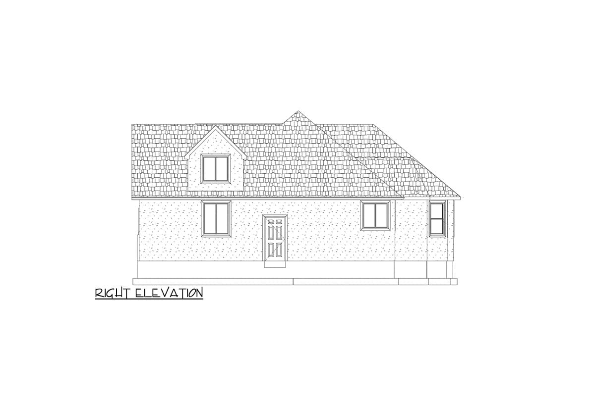 Plan 61514UT: Two-Story Traditional Home Plan with Home Office and Bonus Above - 2542 Sq Ft - Image #11 - Ranch, Traditional