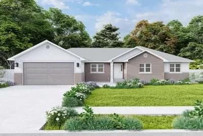 3-Bed Traditional Ranch Home Plan with U-Shaped Kitchen - 2035 Sq Ft