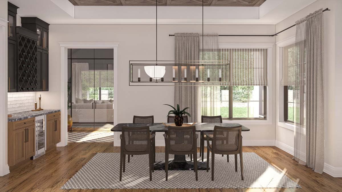 Plan 623384DJ: 2-Story Transitional Home Plan with Sunken Den and Oversized Open Living - 4990 Sq Ft - Image #13 - European, Transitional