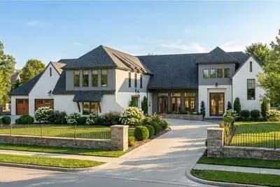2-Story Transitional Home Plan with Sunken Den and Oversized Open Living - 4990 Sq Ft