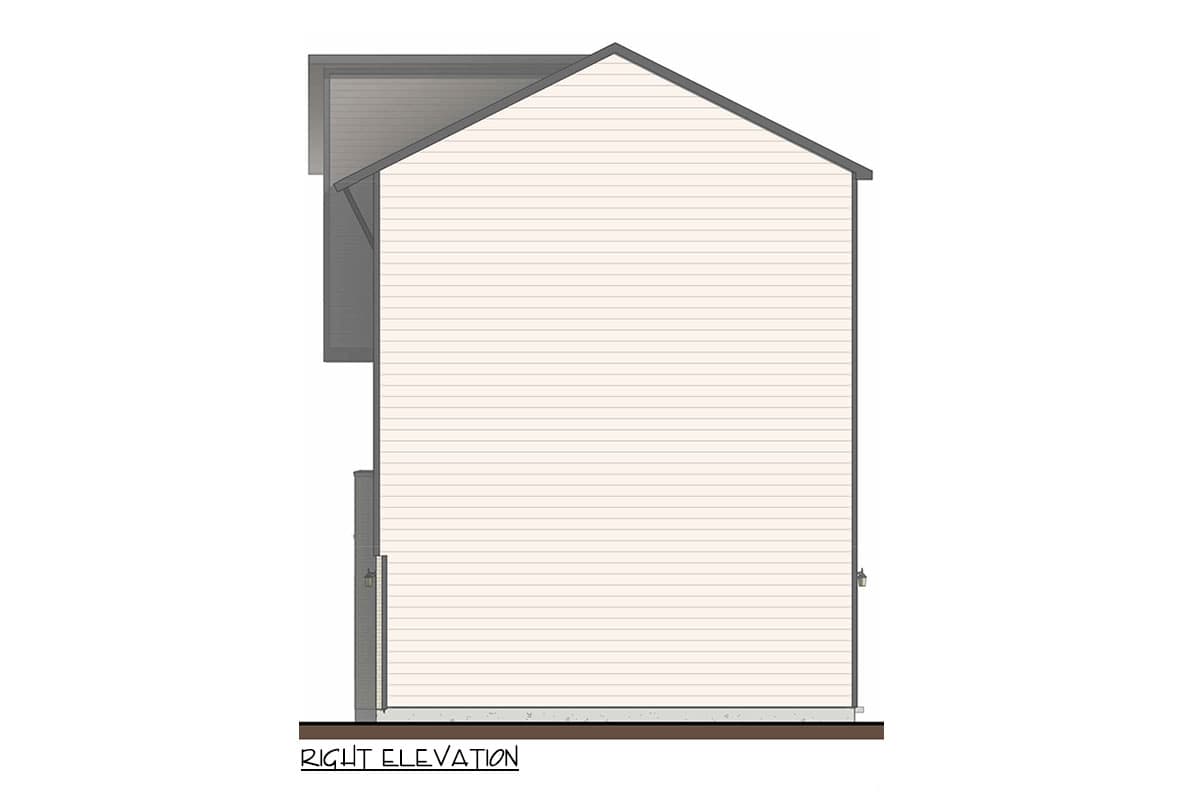 Plan 100328GHR: Three-Story Contemporary Home Plan with Covered Balcony - 1851 SQ Ft - Image #5 - Contemporary, Modern