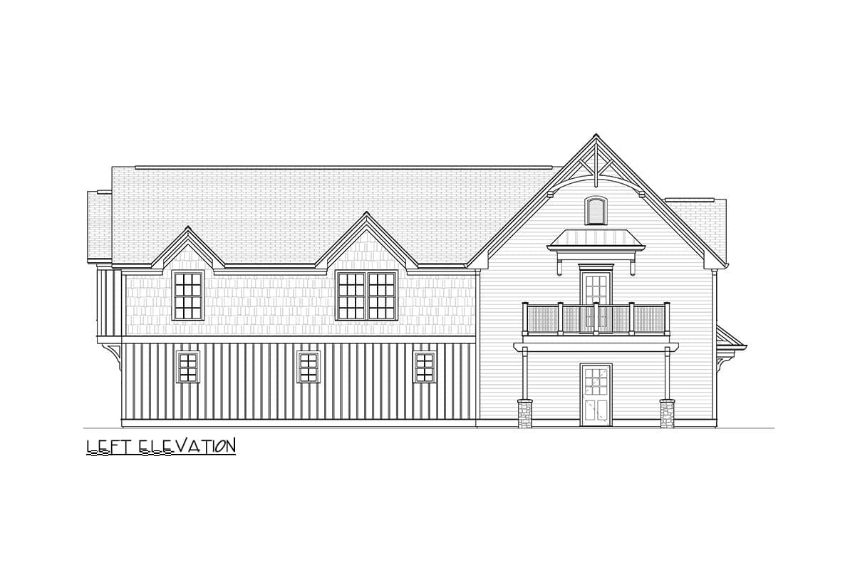 Plan 360119DK: 2-Bed Country Carriage House Plan with Elevator and 4-Car Garage - 1,960 Sq Ft  - Image #7 - Carriage, Country, Craftsman, Traditional