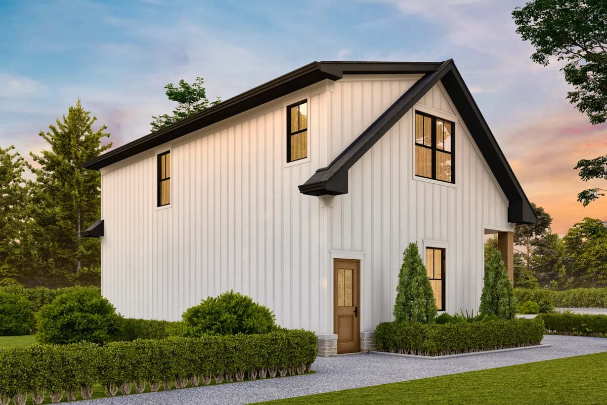 Plan 25825GE: 3-Car Mountain Garage Plan with Living Space Above - 765 Sq Ft - Image #15 - Carriage, Modern Farmhouse, New American