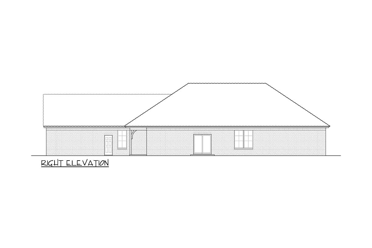 Plan 48624FM: One-Story Duplex Home Plan with Each Unit Under 1400 Sq Ft - Image #6 - Traditional