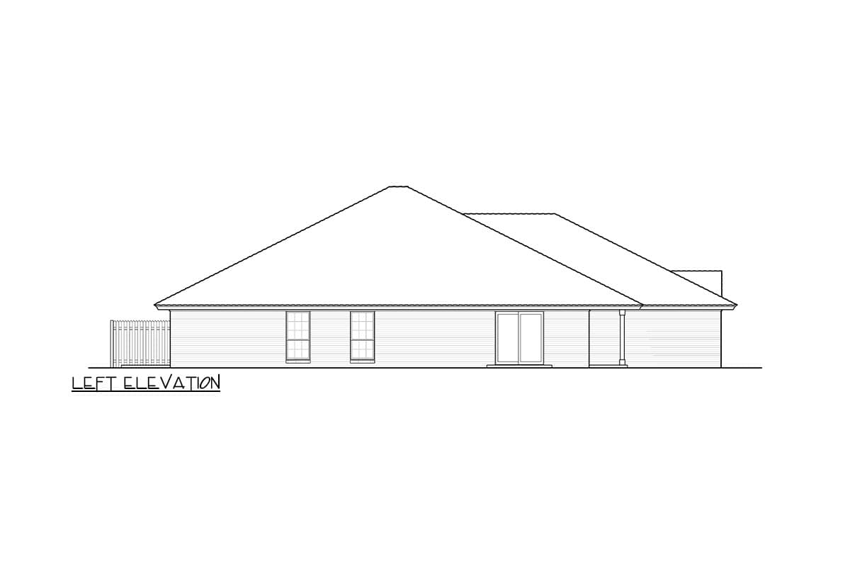 Plan 48627FM: 3-Bed Duplex Home Plan with Flex Room and 2-Car Garage - 1311 Per Unit - Image #4 - Ranch, Traditional
