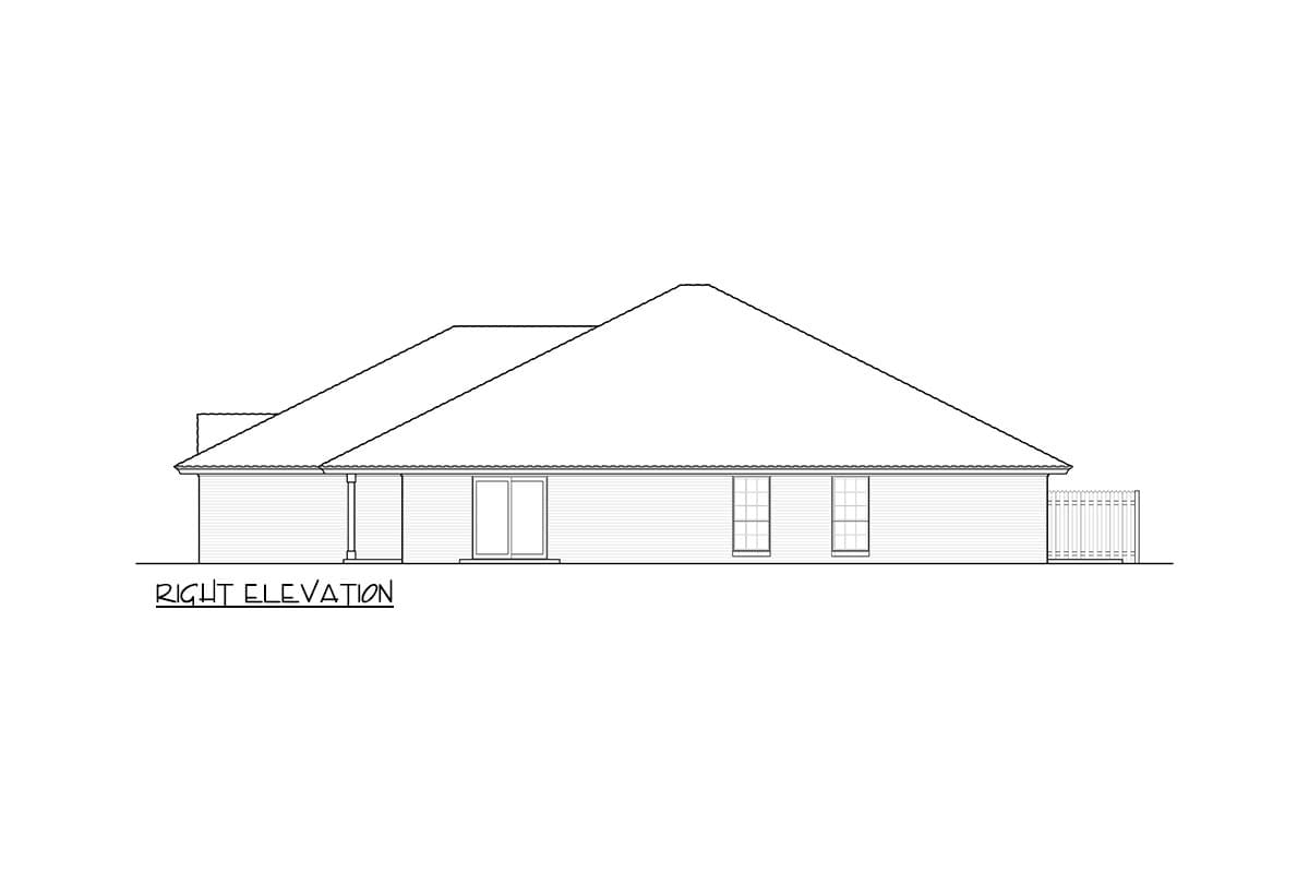 Plan 48627FM: 3-Bed Duplex Home Plan with Flex Room and 2-Car Garage - 1311 Per Unit - Image #6 - Ranch, Traditional