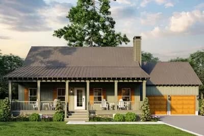 3-Bed Mountain Farmhouse with Two Story Great Room and Sleeping Loft - 1,903 Sq Ft