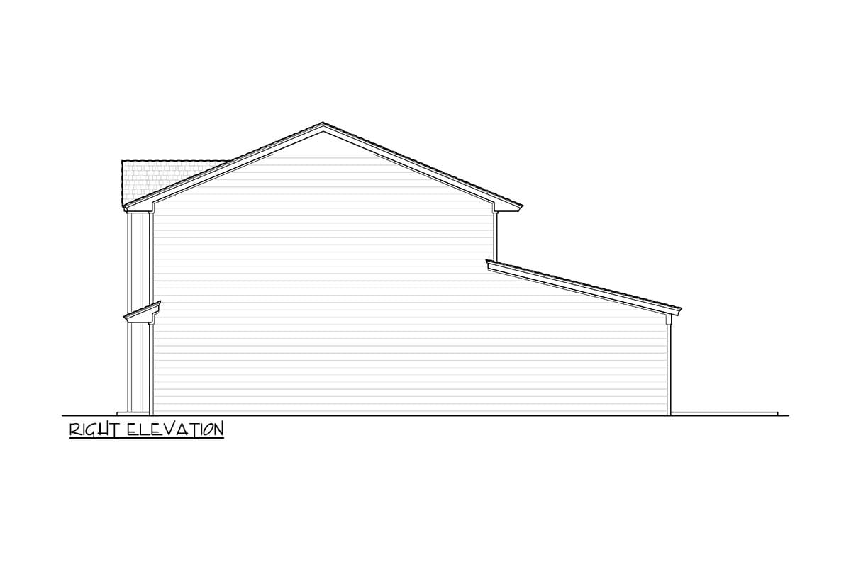Plan 48628FM: Two-Story Duplex Home Plan with 3 Beds and Great Room - 1397 Sq Ft Per Unit - Image #6 - New American