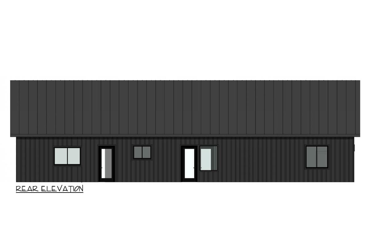 Plan 420155WNT: Contemporary Cottage House Plan with 3 Bedrooms and 2-Car Garage - 1578 Sq Ft - Image #14 - Contemporary, Cottage, New American